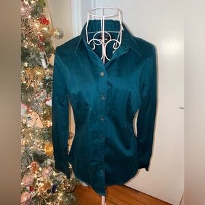 Banana Republic Dark Teal Button-Down Shirt